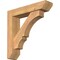 Ekena Millwork Balboa Slat Smooth Bracket w/ Offset Brace, Western Red Cedar, 5 1/2"W x 24"D x 24"H BKT0604X24X24BOA06SWR - alternate 1